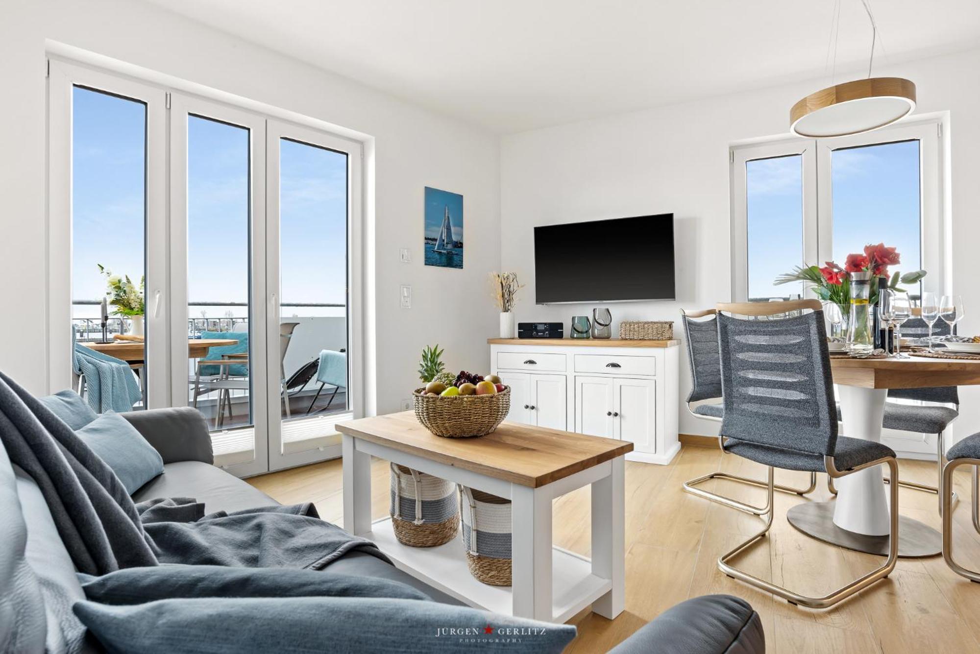 Sea Apartment Mojo- Meerblick, Infrarotauna, Terrasse Ольпениц Экстерьер фото