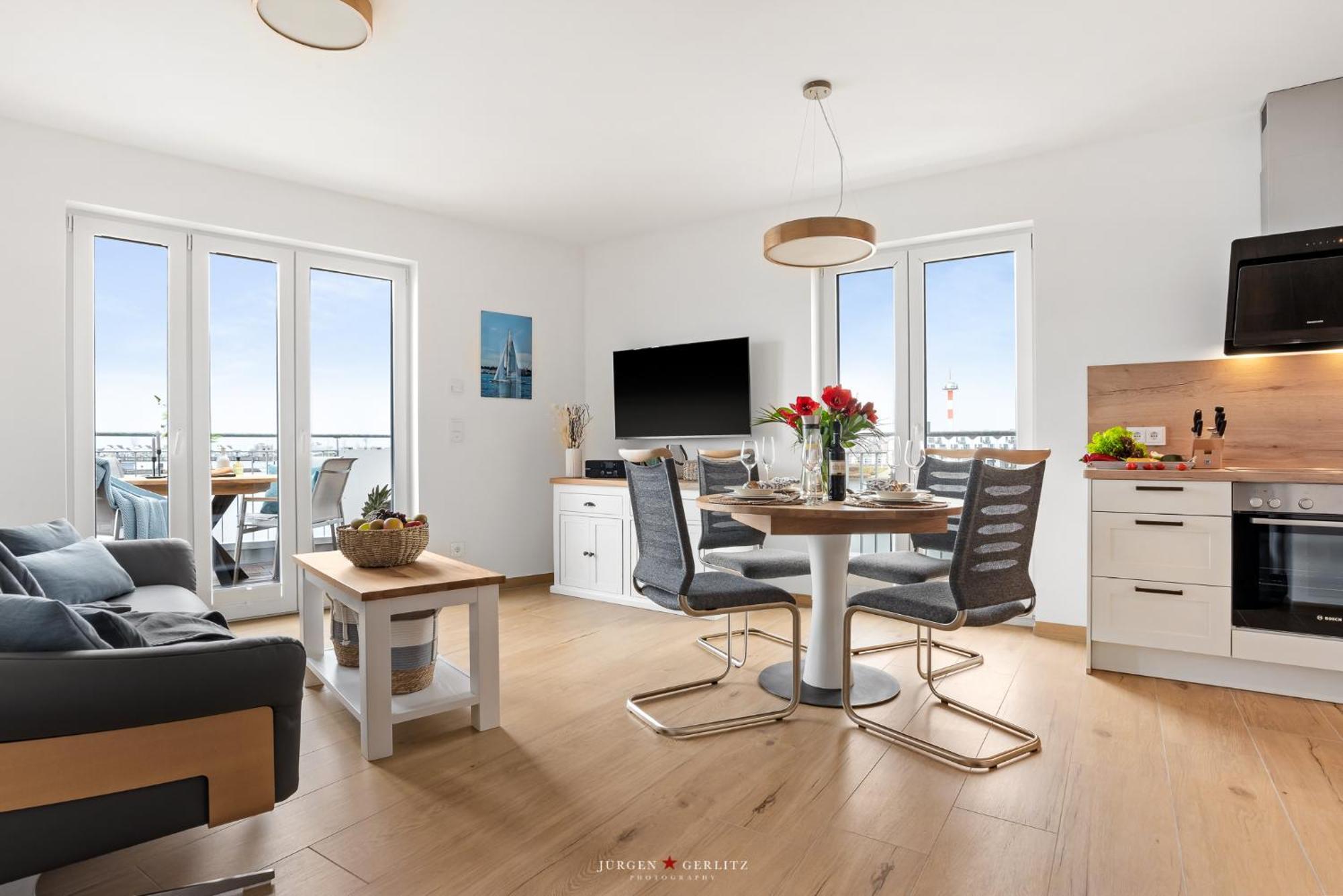 Sea Apartment Mojo- Meerblick, Infrarotauna, Terrasse Ольпениц Экстерьер фото